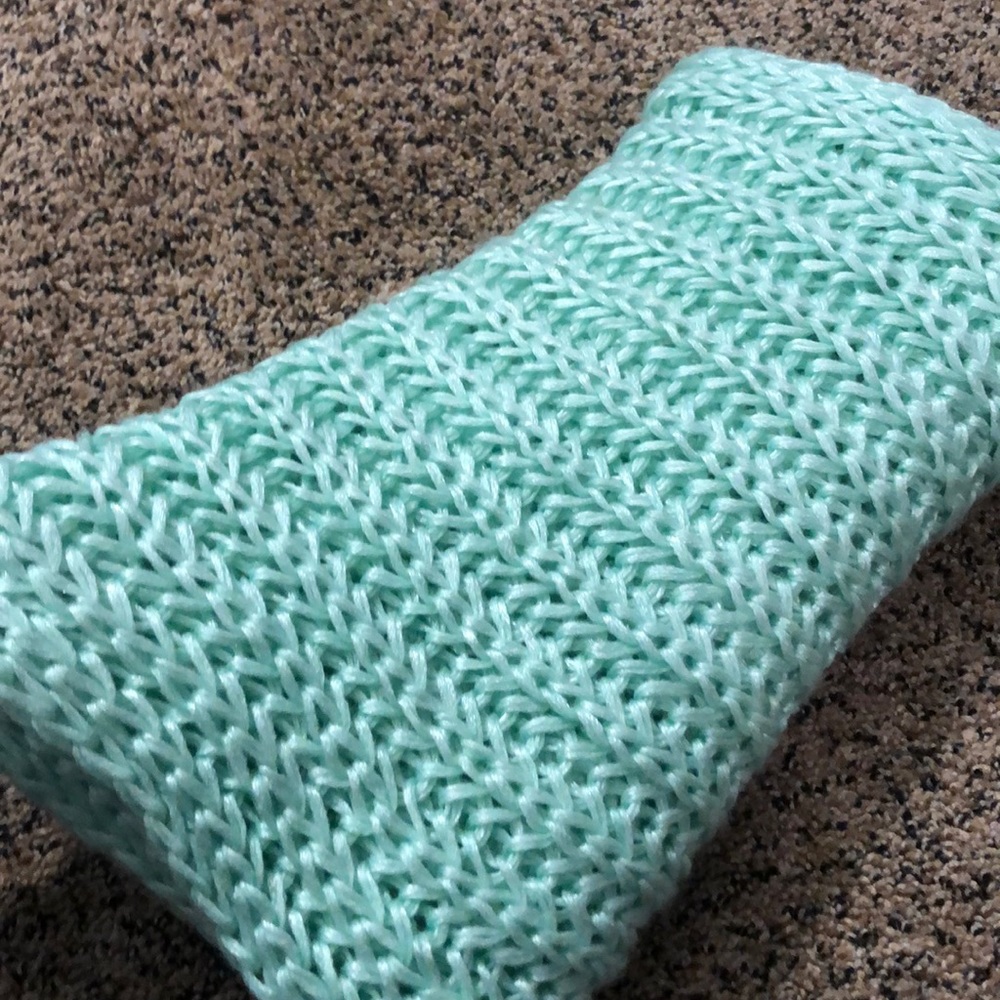 Sparkly Teal Infinity Scarf